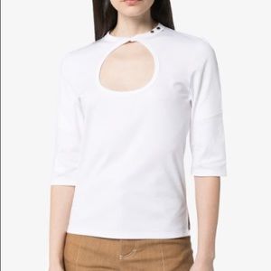 CHLOE CUT OUT KEYHOLE TOP quarter sleeve